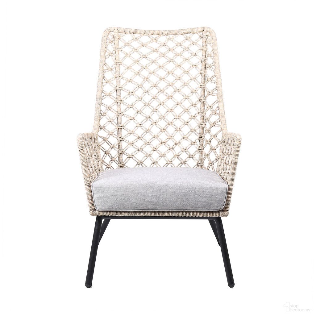 The appearance of 26 Inch Metal Outdoor Dining Chair with Cushion In Black And Beige designed by Homeroots in the modern / contemporary interior design. This black and beige piece of furniture was selected by 1StopBedrooms from to add a touch of cosiness and style into your home. Sku: 490230. Material: Metal.