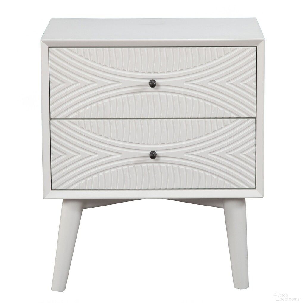 The appearance of 26 Inch Solid Wood and Wood Two Drawer Nightstand designed by Homeroots in the transitional interior design. This natural piece of furniture  was selected by 1StopBedrooms from  to add a touch of cosiness and style into your home. Sku: 399253. Material: Solid Wood.