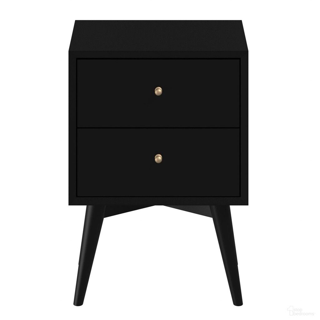 The appearance of 26 Inch Solid Wood Two Drawer Nightstand In Black designed by Homeroots in the transitional interior design. This black piece of furniture was selected by 1StopBedrooms from to add a touch of cosiness and style into your home. Sku: 399246. Material: Solid Wood.