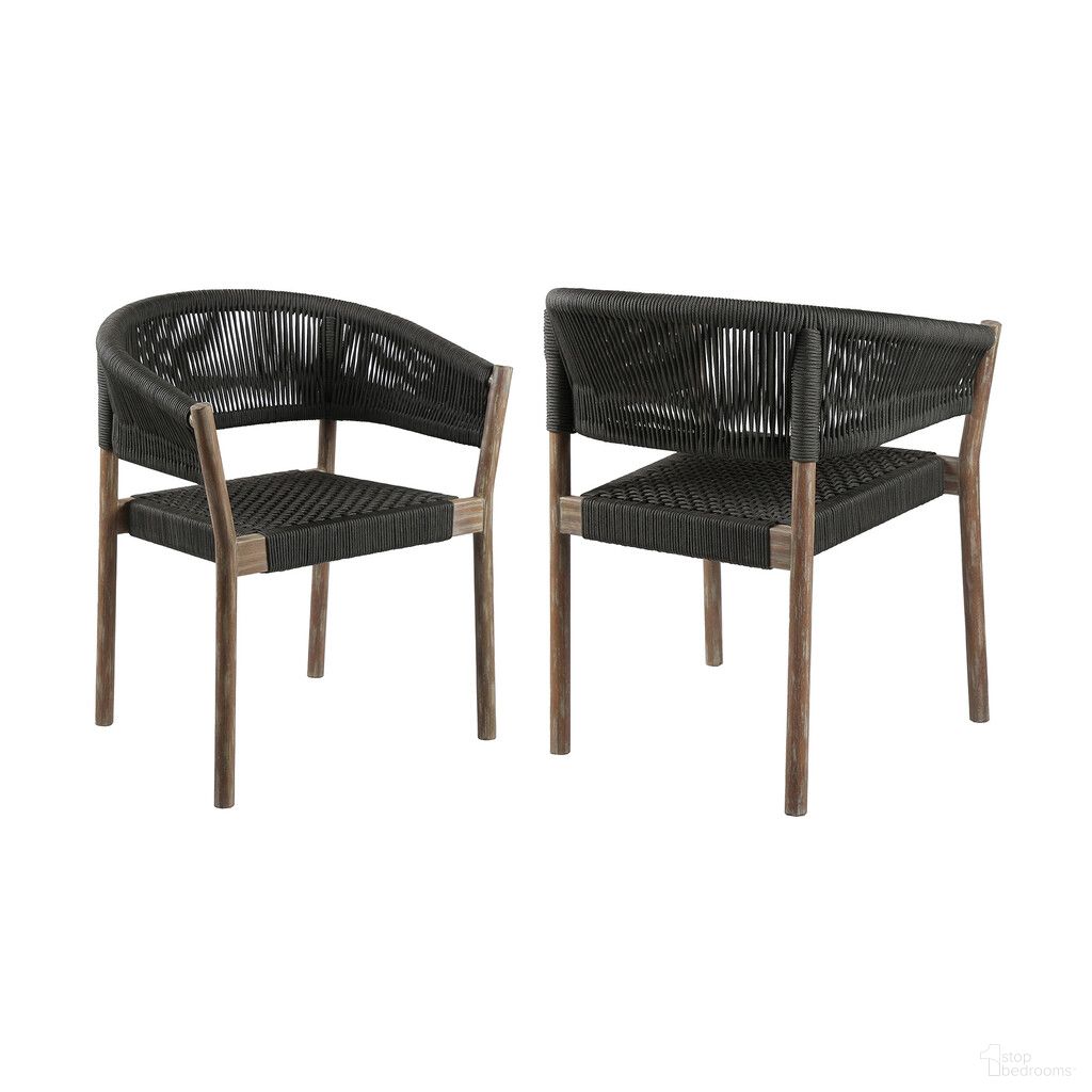 The appearance of 26 Inch Wood Solid Wood Outdoor Dining Chair Set of 2 In Black and Natural designed by Homeroots in the rustic / southwestern interior design. This black and natural piece of furniture was selected by 1StopBedrooms from to add a touch of cosiness and style into your home. Sku: 490254. Material: Solid Wood.