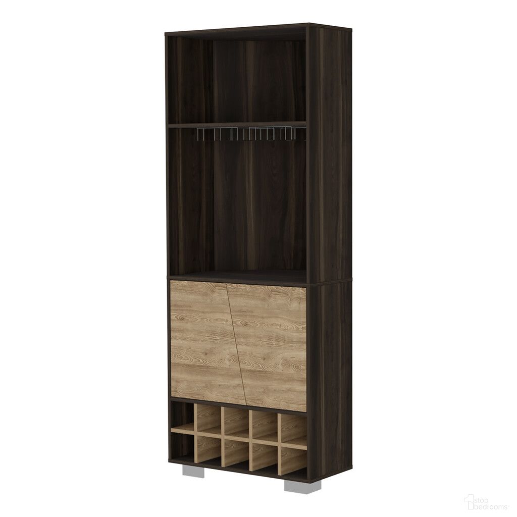 The appearance of 27 Inch Corner Bar Cabinet with Multiple Shelves In Dark Brown designed by Homeroots in the traditional interior design. This dark brown piece of furniture  was selected by 1StopBedrooms from  to add a touch of cosiness and style into your home. Sku: 488497. Material: Wood.