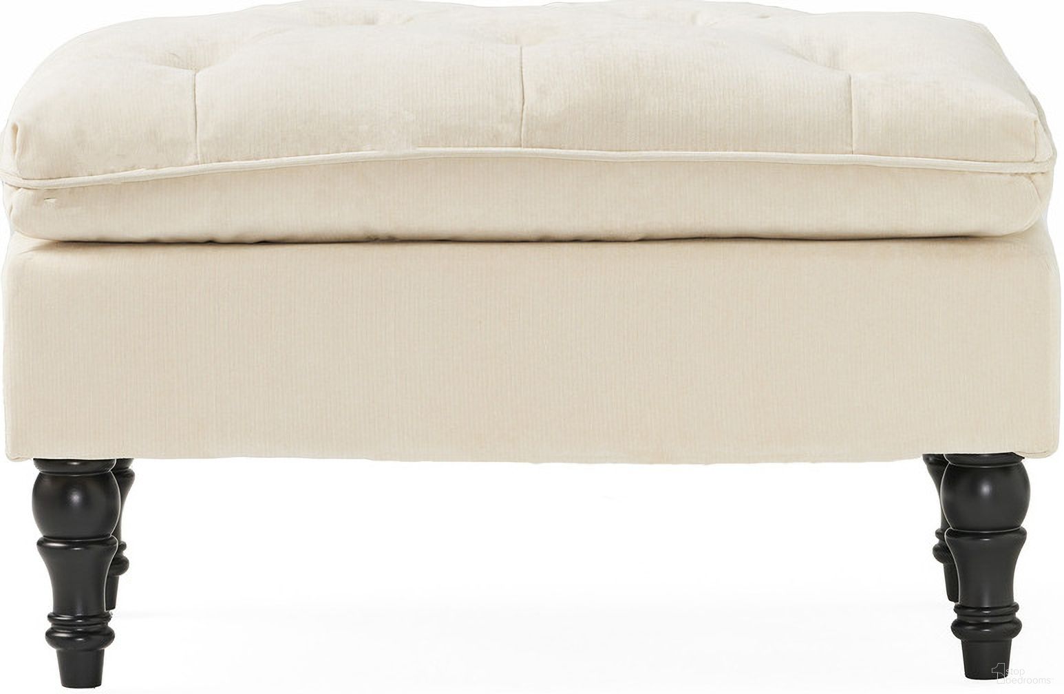 The appearance of 28 Inch Ottoman with Diamond Tufted Pillow Top In Cream designed by Noble House in the transitional interior design. This cream piece of furniture was selected by 1StopBedrooms from to add a touch of cosiness and style into your home. Sku: 53081.00. Material: Fabric.