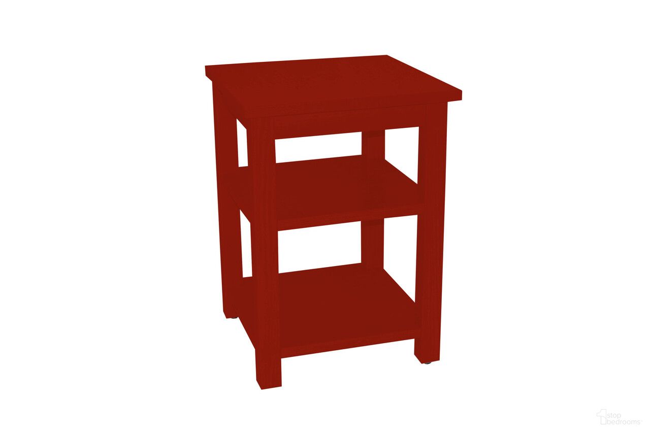 The appearance of 28 Inch Solid Wood Nightstand In Red designed by Homeroots in the traditional interior design. This red piece of furniture was selected by 1StopBedrooms from to add a touch of cosiness and style into your home. Sku: 548324. Material: Solid Wood.