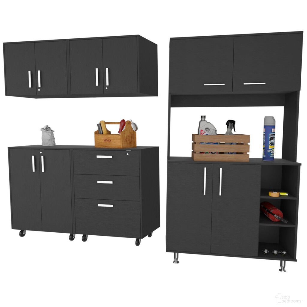 The appearance of 28 Inch Wall mounted Accent Cabinet with Nine Shelves and Three Drawers In Black designed by Homeroots in the modern / contemporary interior design. This black piece of furniture was selected by 1StopBedrooms from to add a touch of cosiness and style into your home. Sku: 546375. Material: Wood.