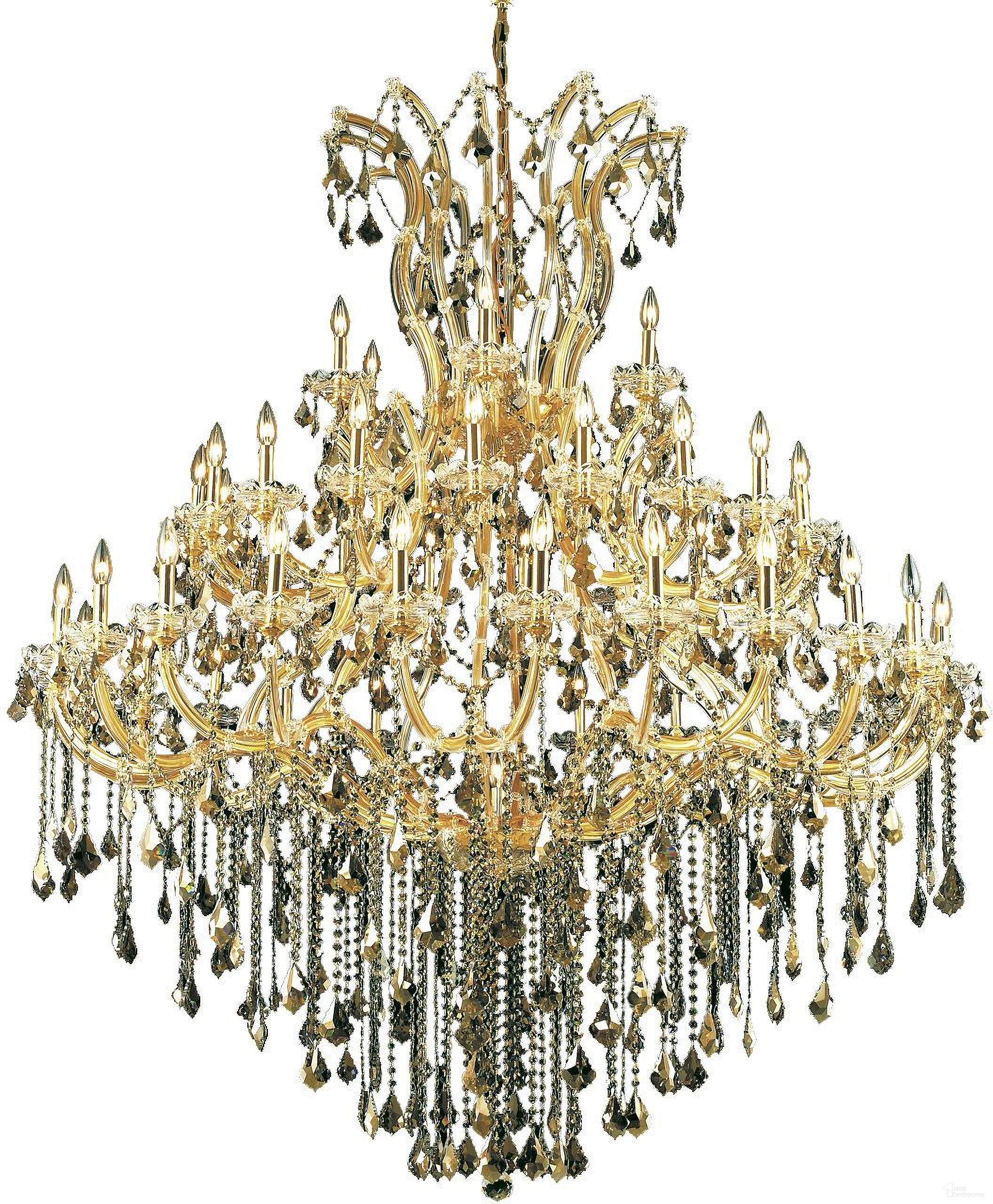 Maria Theresa 60" Chrome 49 Light Chandelier With Clear Swarovski Elements Crystal Trim
