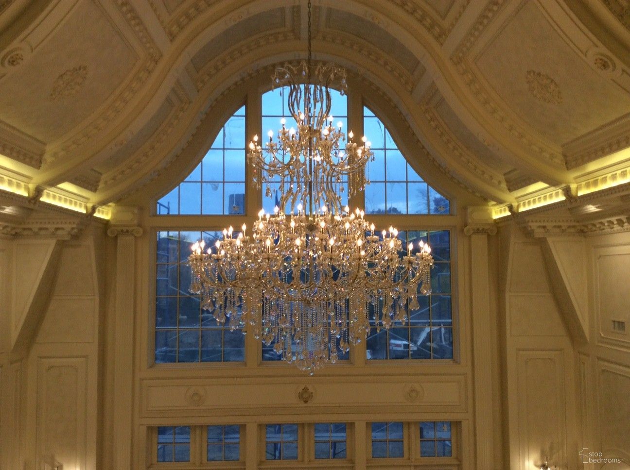 2800G96C/RC Maria Theresa 72" Chrome 85 Light Chandelier With Clear Royal Cut Crystal Trim