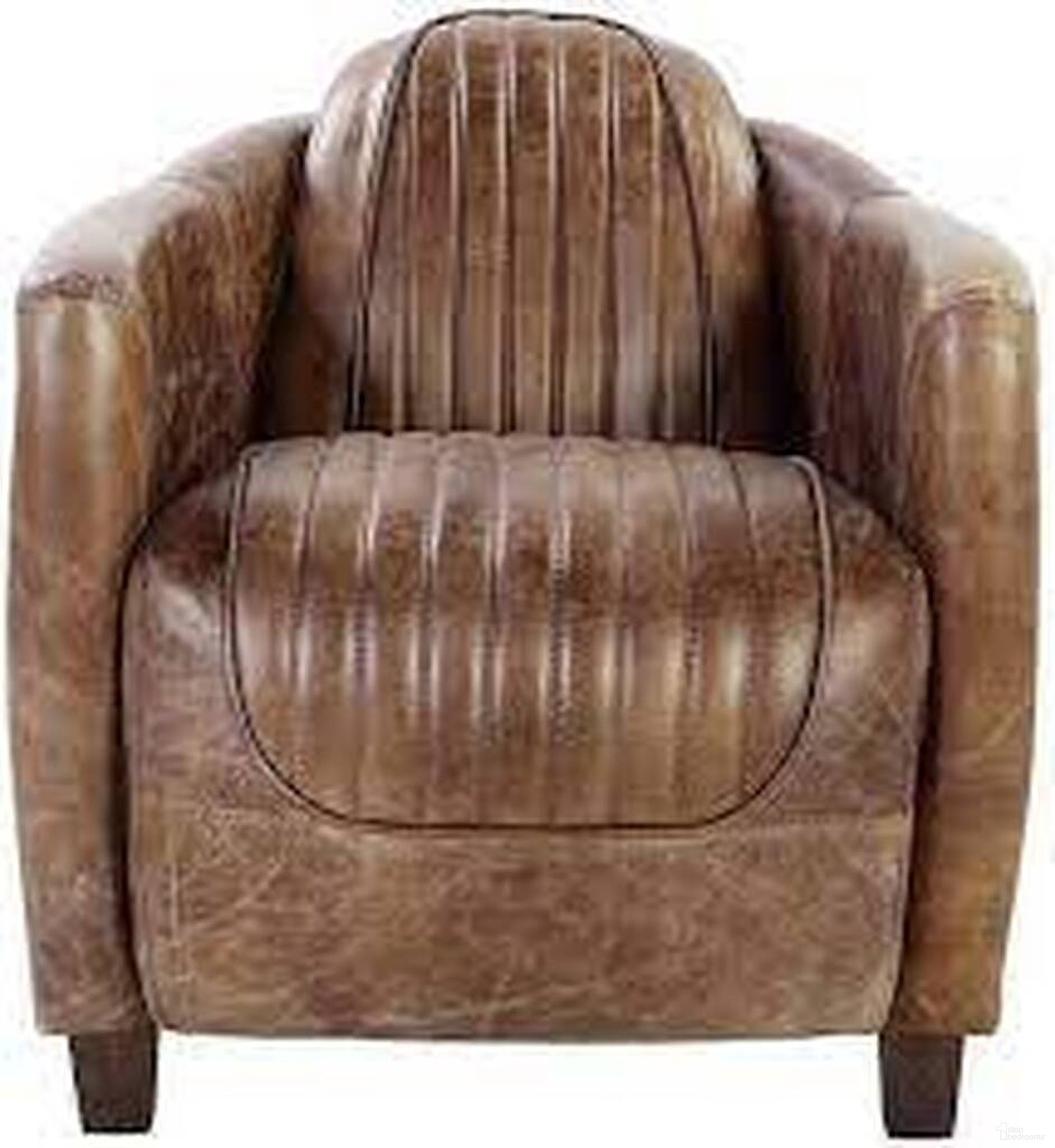 The appearance of 29 Inch Faux Leather Distressed Barrel Chair In Brown designed by Homeroots in the transitional interior design. This brown piece of furniture was selected by 1StopBedrooms from to add a touch of cosiness and style into your home. Sku: 374235. Material: Faux Leather.