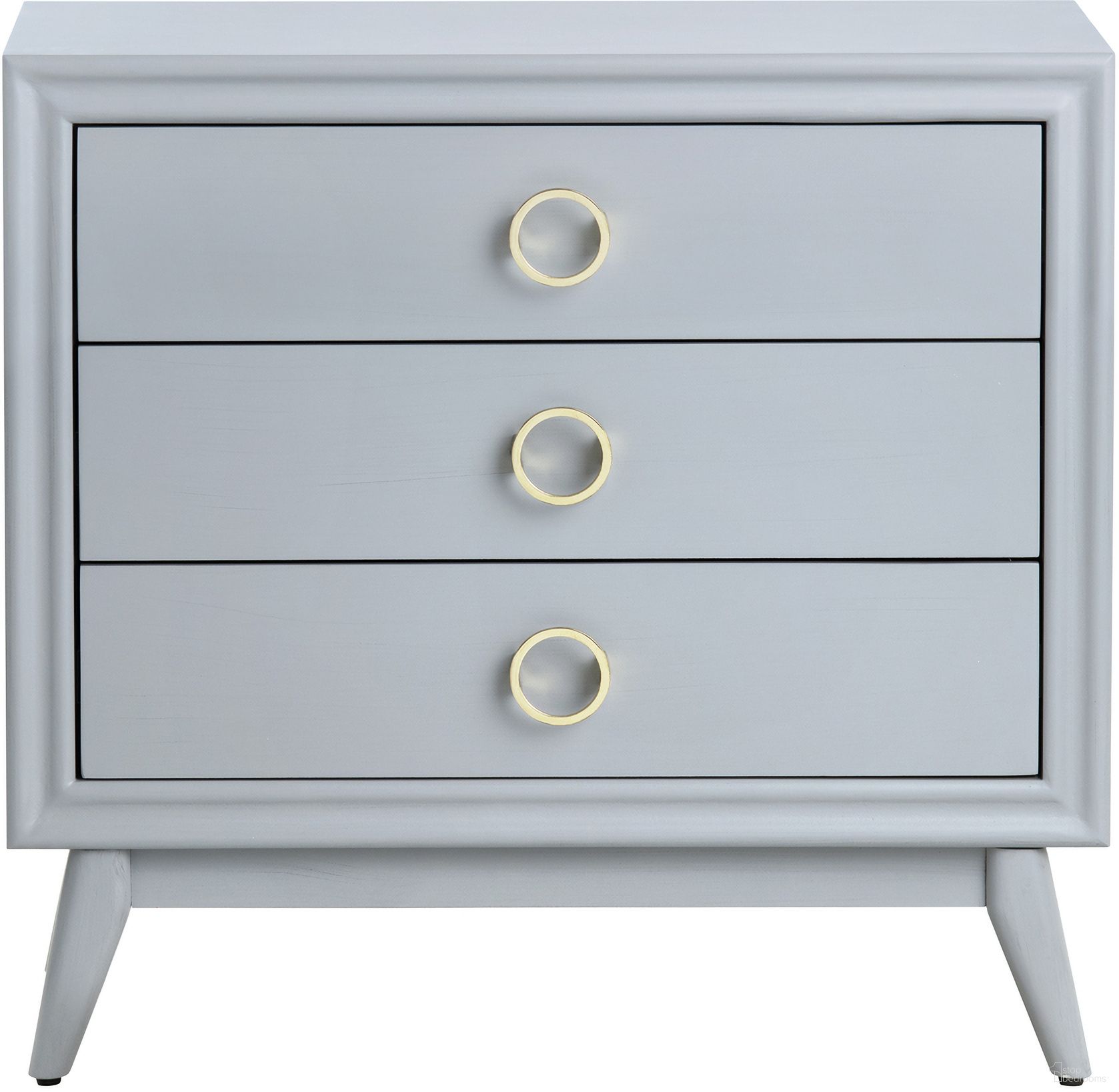 The appearance of 3-Drawer Accent Chest In Gray designed by Crestview Collection in the transitional interior design. This gray piece of furniture was selected by 1StopBedrooms from to add a touch of cosiness and style into your home. Sku: CVFVR8322. Material: Solid Wood.