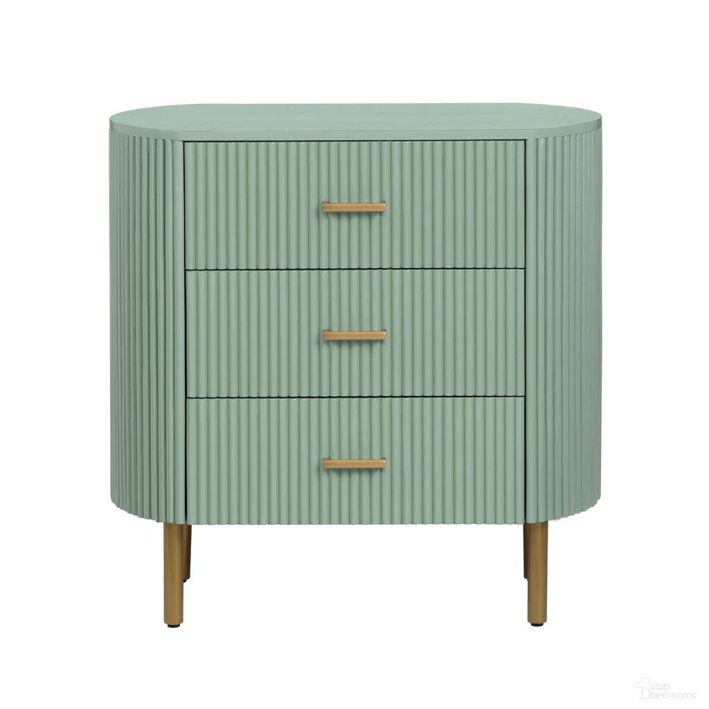 3-Drawer Accent Chest In Sage Green