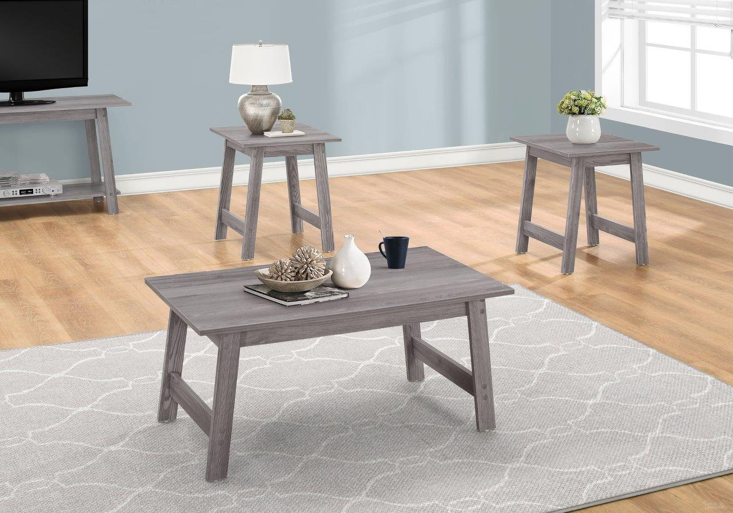 3 Piece Grey Occasional Table Set I 7932P