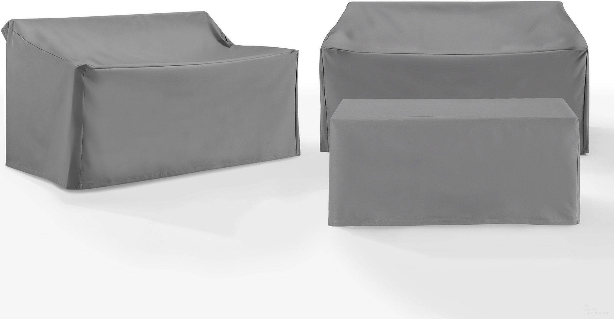 The appearance of 3 Piece Outdoor Furniture Cover Set In Gray designed by Crosley Brands in the modern / contemporary interior design. This gray piece of furniture  was selected by 1StopBedrooms from Furniture Covers Collection to add a touch of cosiness and style into your home. Sku: CO7501-GY;CO7501-GY;CO7502-GY. Material: PVC.