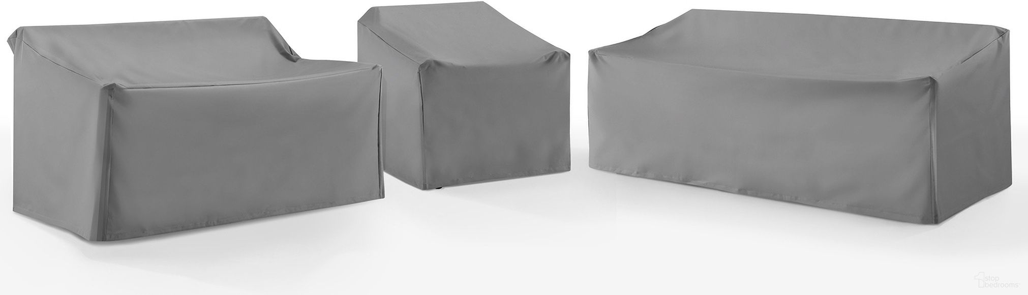 3 Piece Outdoor Sectional Furniture Cover Set In Gray