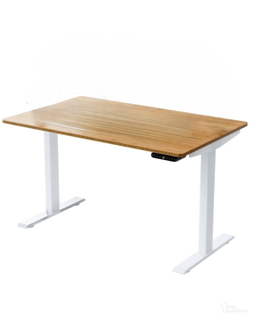 The appearance of 30 Inch Adjustable Stainless Steel Computer Desk In White and Brown designed by Homeroots in the modern / contemporary interior design. This white and brown piece of furniture was selected by 1StopBedrooms from to add a touch of cosiness and style into your home. Sku: 397747. Material: Stainless Steel.