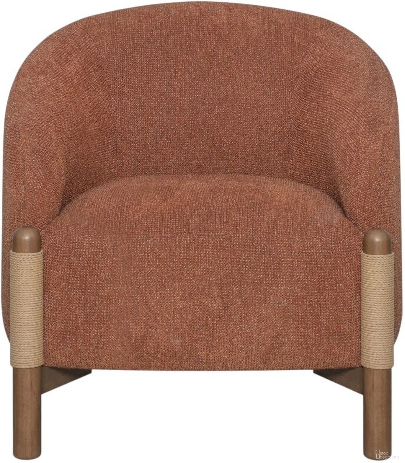 The appearance of 30 Inch Fabric and Wood Arm Chair In Brown and Rust designed by Homeroots in the transitional interior design. This brown/rust piece of furniture was selected by 1StopBedrooms from to add a touch of cosiness and style into your home. Sku: 635753. Material: Fabric.
