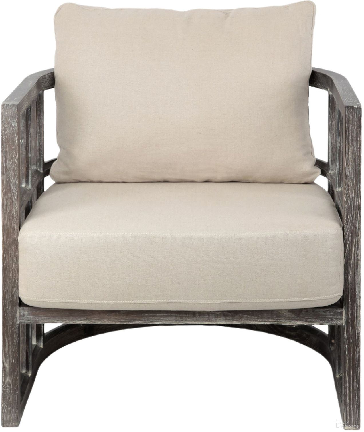 The appearance of 30 Inch Fabric Distressed Arm Chair In Brown and Cream designed by Homeroots in the rustic / southwestern interior design. This brown and cream piece of furniture  was selected by 1StopBedrooms from  to add a touch of cosiness and style into your home. Sku: 380643. Material: Fabric.