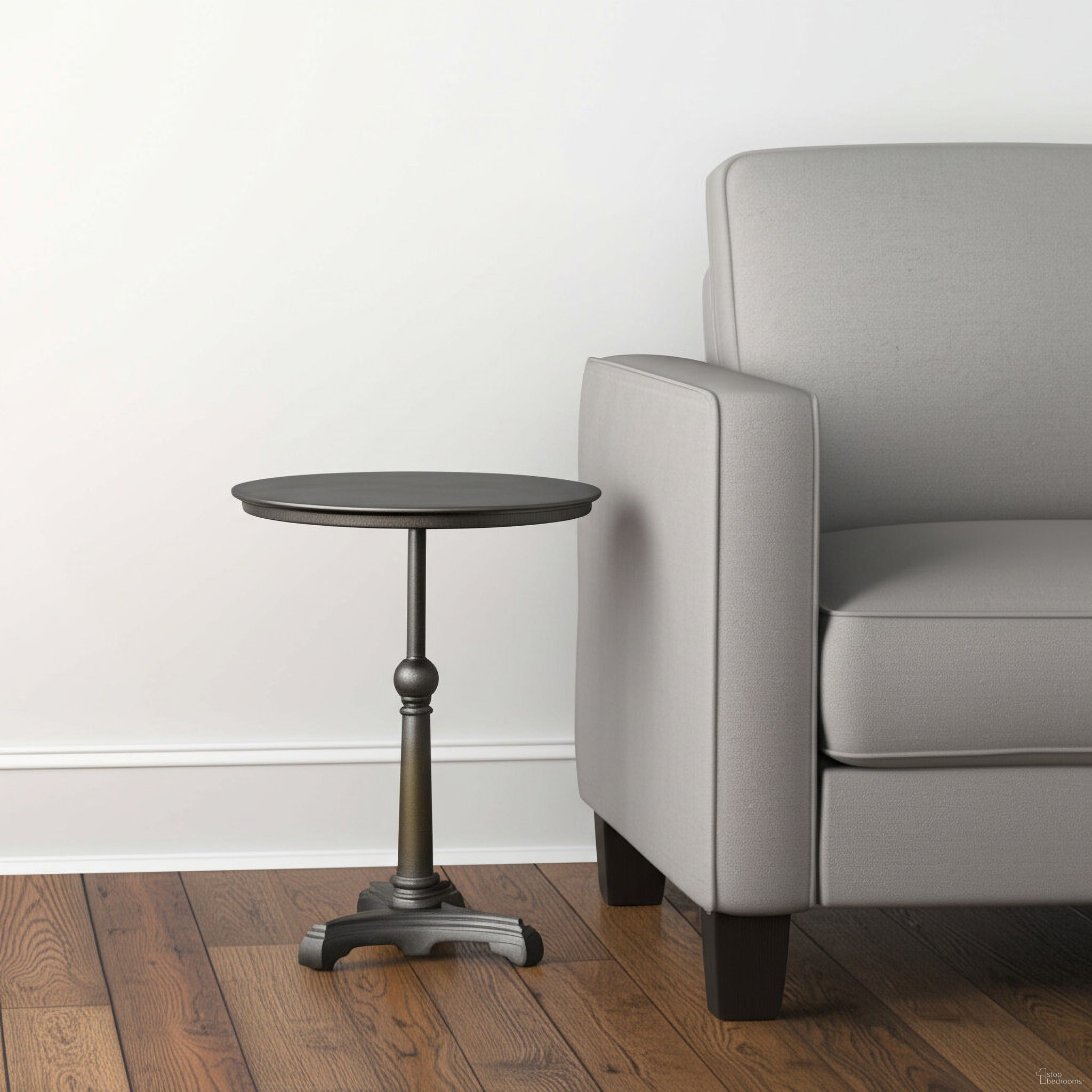 HomeRoots Pedestal End Table - Thumbnail 2