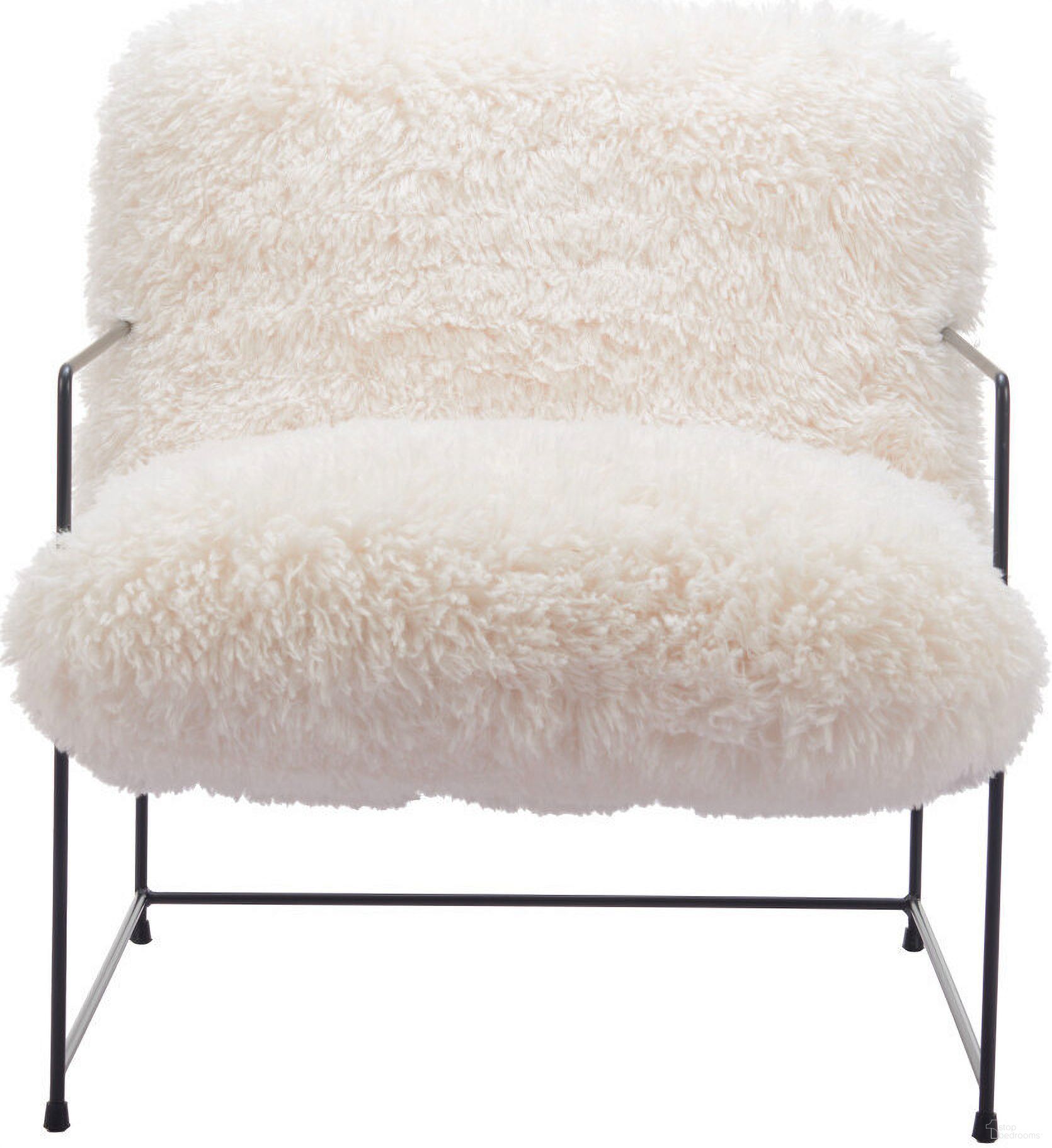 The appearance of 30 Inch Sherpa and Upholstered Arm Chair In White and Black designed by Homeroots in the modern / contemporary interior design. This white and black piece of furniture  was selected by 1StopBedrooms from  to add a touch of cosiness and style into your home. Sku: 572295. Material: Fabric.