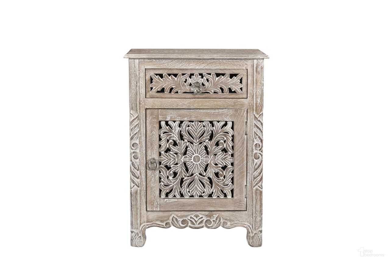 The appearance of 30 Inch Solid Wood Distressed One Drawer Nightstand In Gray designed by Homeroots in the rustic / southwestern interior design. This gray piece of furniture was selected by 1StopBedrooms from to add a touch of cosiness and style into your home. Sku: 521202. Material: Solid Wood.