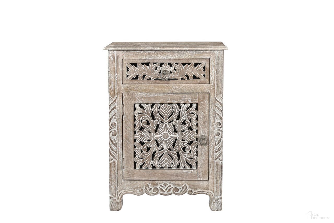 The appearance of 30 Inch Solid Wood Distressed One Drawer Nightstand In Gray designed by Homeroots in the rustic / southwestern interior design. This gray piece of furniture was selected by 1StopBedrooms from to add a touch of cosiness and style into your home. Sku: 521201. Material: Solid Wood.