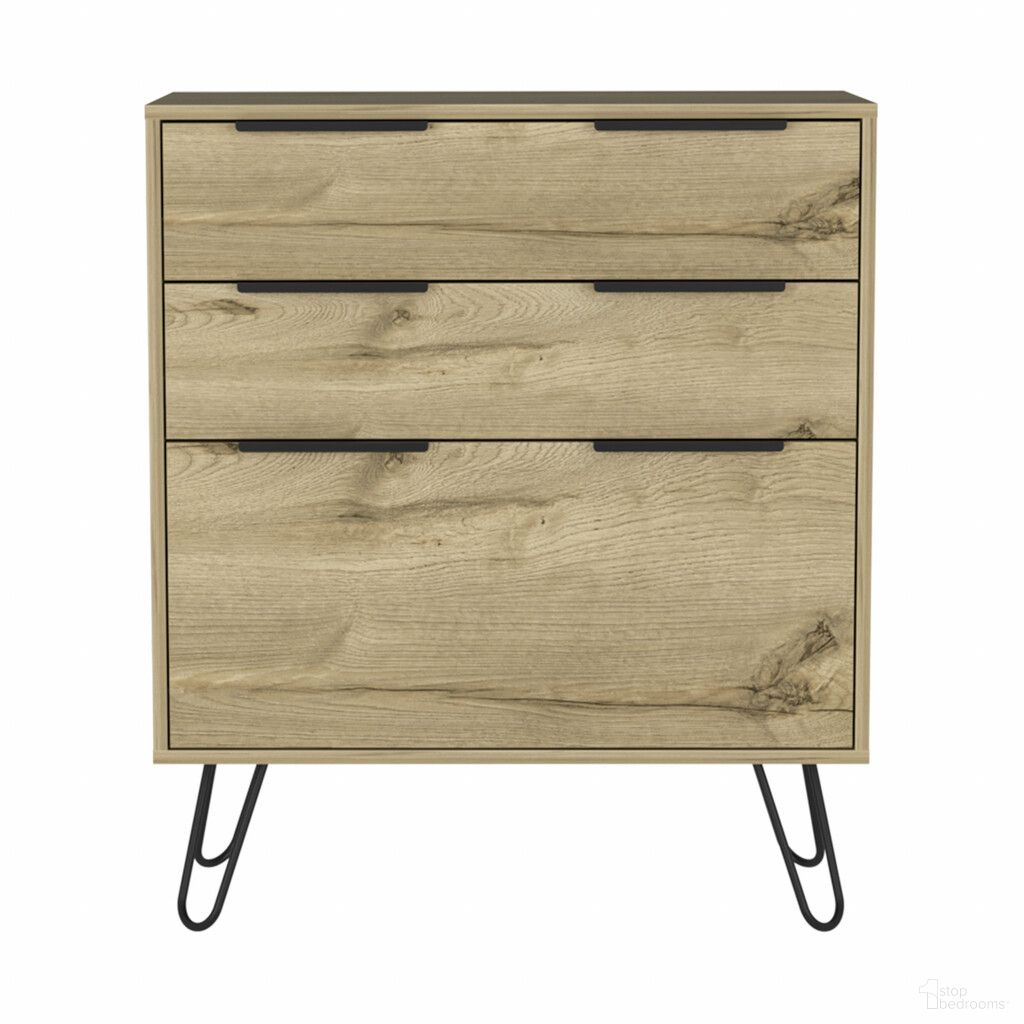 The appearance of 30 Inch Three Drawer Dresser In Black and Brown designed by Homeroots in the transitional interior design. This black and brown piece of furniture was selected by 1StopBedrooms from to add a touch of cosiness and style into your home. Sku: 478261. Material: Wood.