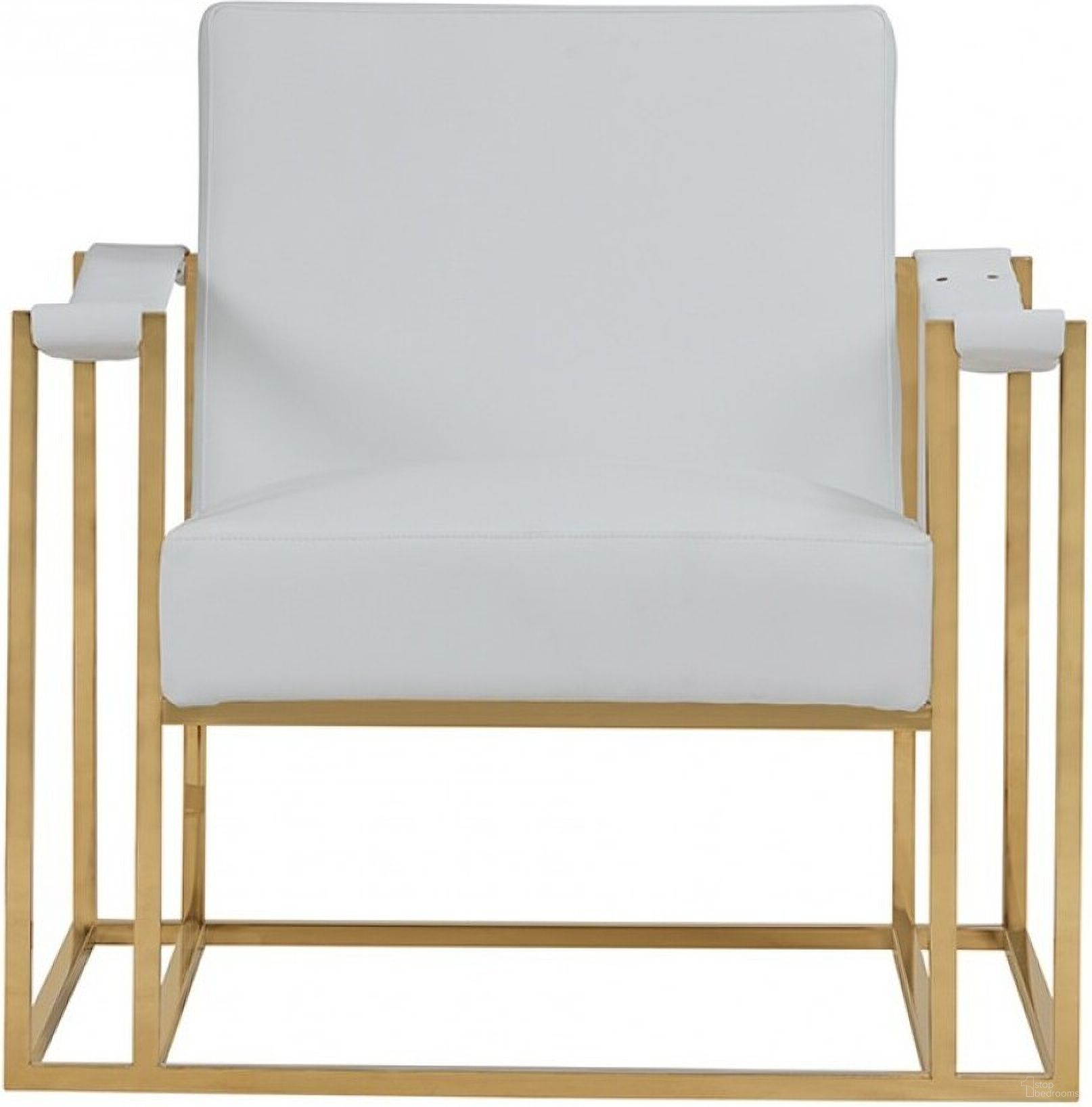 The appearance of 31 Inch Faux Leather Lounge Chair In White and Gold designed by Homeroots in the modern / contemporary interior design. This white and gold piece of furniture was selected by 1StopBedrooms from to add a touch of cosiness and style into your home. Sku: 473593. Material: Faux Leather.
