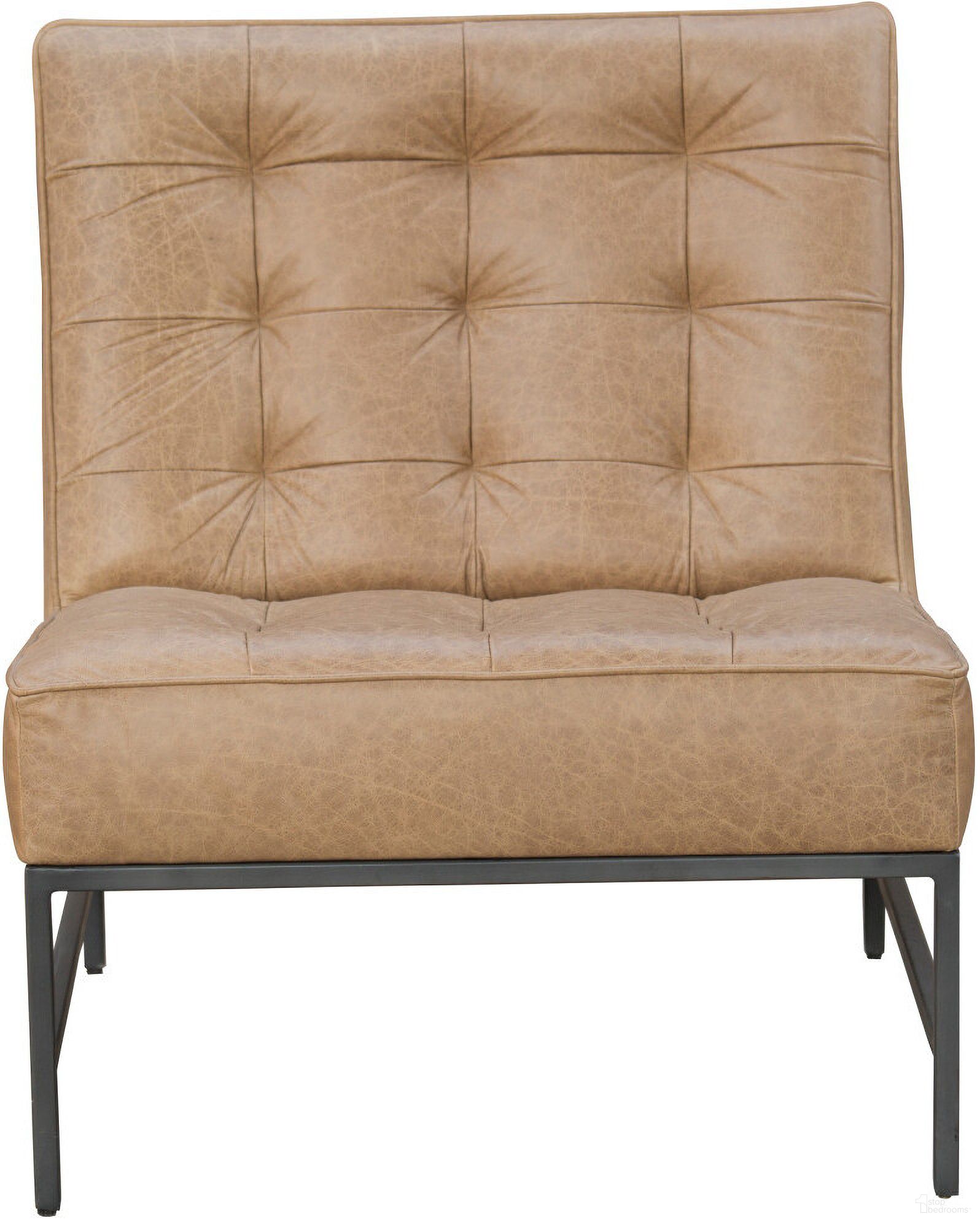 The appearance of 31 Inch Genuine Leather Tufted Slipper Chair In Cream and Black designed by Homeroots in the transitional interior design. This cream and black piece of furniture was selected by 1StopBedrooms from to add a touch of cosiness and style into your home. Sku: 579299. Material: Genuine Leather.