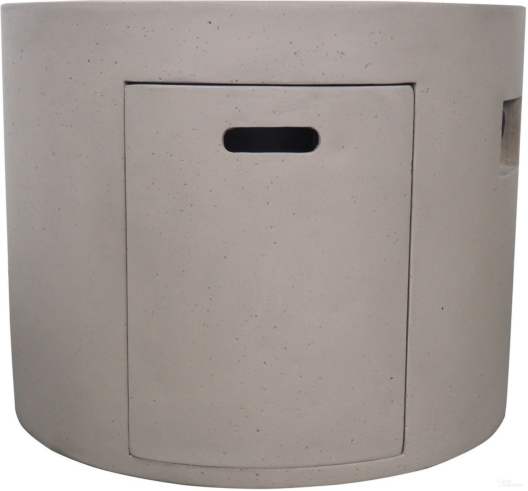 The appearance of 31 Inch Round 40000 Btu Fire Pit with Smooth Concrete Surface In Light Grey designed by Noble House in the modern / contemporary interior design. This light grey piece of furniture  was selected by 1StopBedrooms from  to add a touch of cosiness and style into your home. Sku: 63491.00LGRY-40K. Material: Magnesium Oxide.