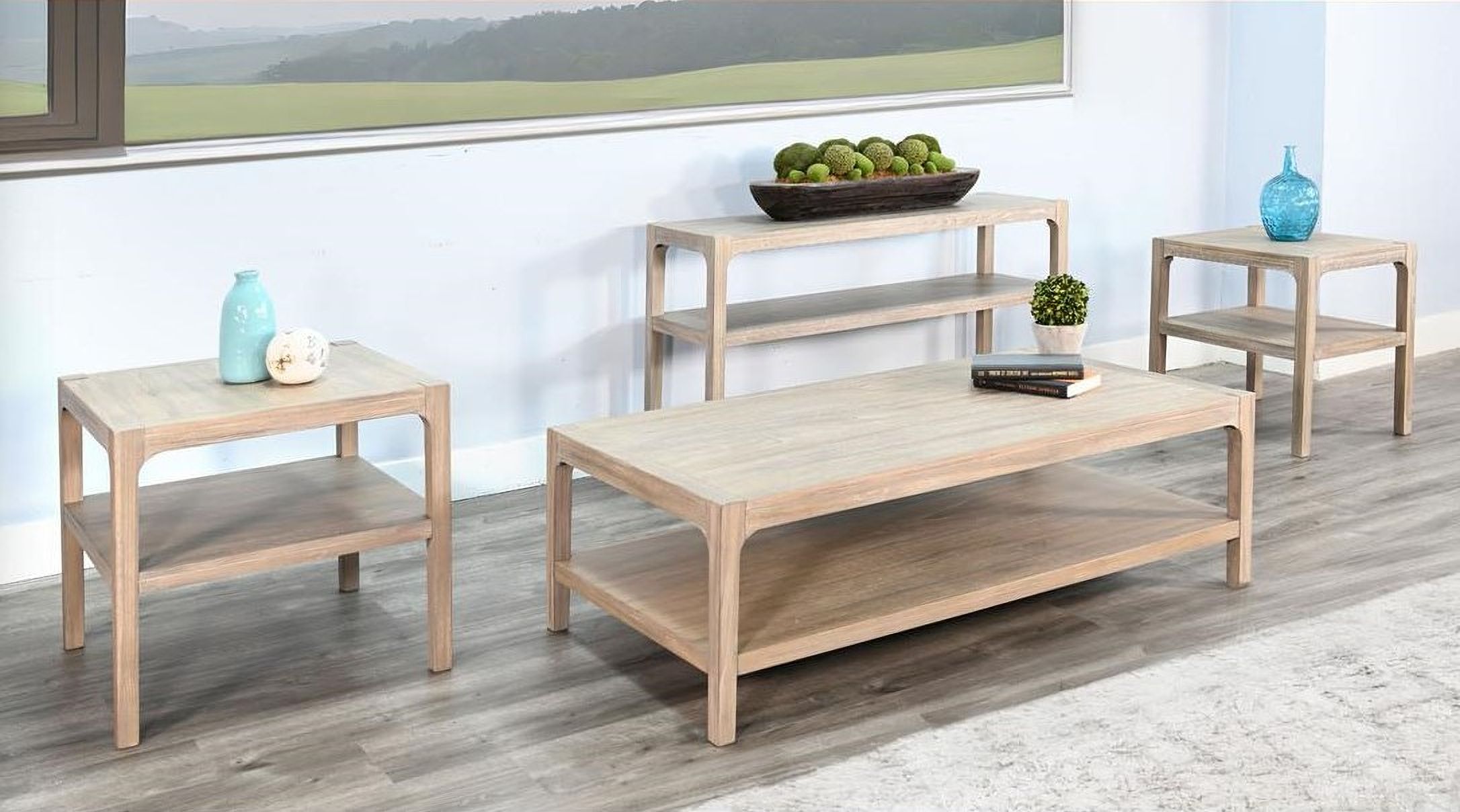 The appearance of 3194 Occasional Table Set In Wheat designed by Sunny Designs in the coastal interior design. This wheat piece of furniture  was selected by 1StopBedrooms from 3194 Collection to add a touch of cosiness and style into your home. Sku: 3194WE-C;3194WE-E. Material: Wood.