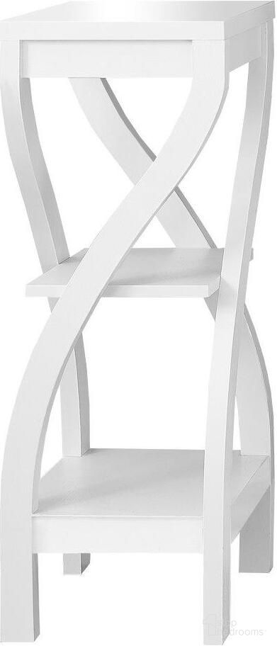 The appearance of 32 Inch Accent Table In White designed by Monarch Specialties in the modern / contemporary interior design. This white piece of furniture  was selected by 1StopBedrooms from  to add a touch of cosiness and style into your home. Sku: I 2479. Material: MDF.