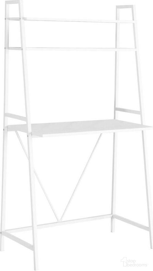 The appearance of 32 Inch Computer Desk In White designed by Monarch Specialties in the modern / contemporary interior design. This white piece of furniture was selected by 1StopBedrooms from to add a touch of cosiness and style into your home. Sku: I 7163. Material: MDF.