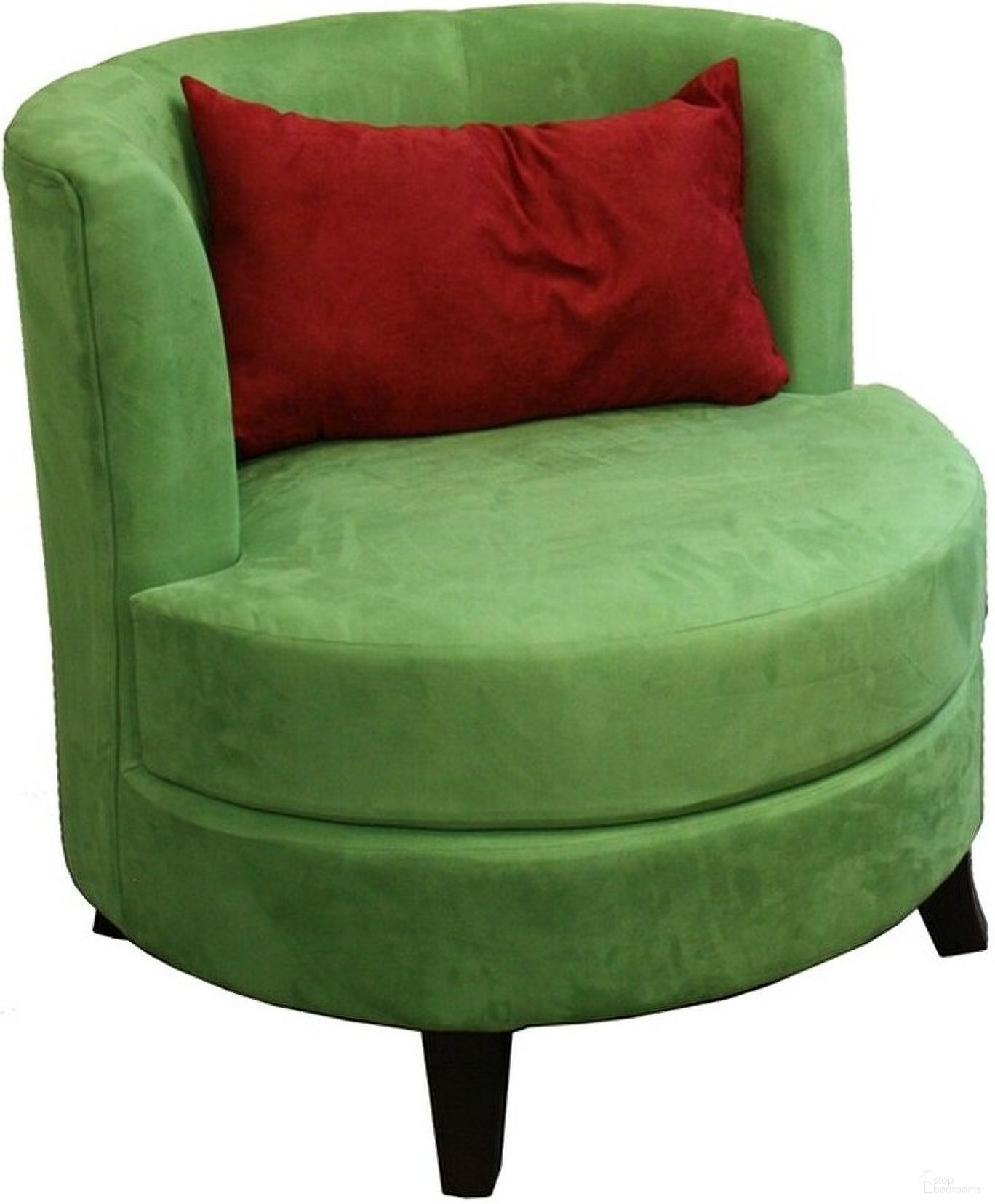 The appearance of 32 Inch Microfiber Side Chair and Toss Pillow In Black and Green designed by Homeroots in the modern / contemporary interior design. This black/green piece of furniture was selected by 1StopBedrooms from to add a touch of cosiness and style into your home. Sku: 470305. Material: Microfiber / Microsuede.