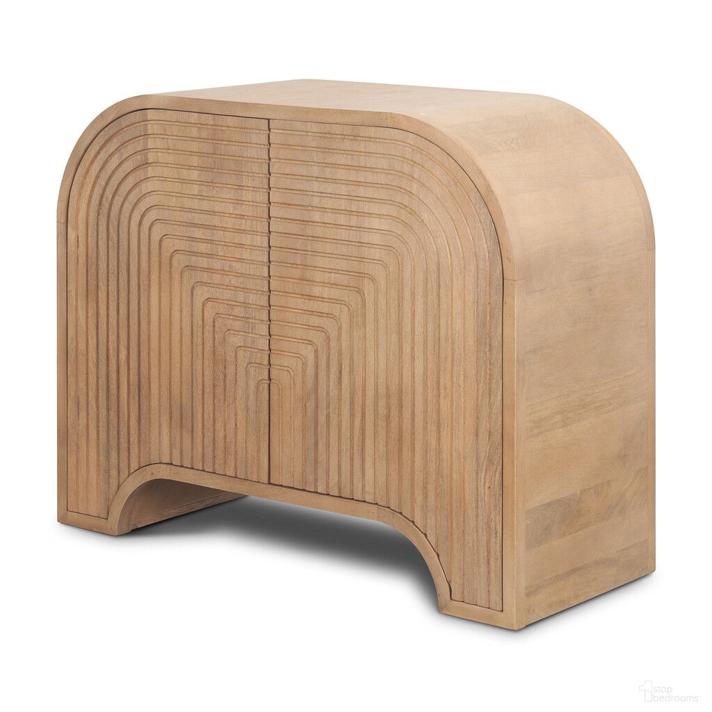 The appearance of 32 Inch Solid Wood Textured Door Accent Cabinet with Two Doors In Natural designed by Homeroots in the rustic / southwestern interior design. This natural piece of furniture was selected by 1StopBedrooms from to add a touch of cosiness and style into your home. Sku: 611067. Material: Solid Wood.