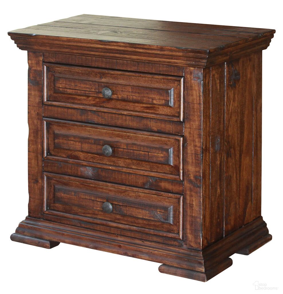 The appearance of 32 Inch Solid Wood Three Drawer Nightstand In Brown designed by Homeroots in the traditional interior design. This brown piece of furniture was selected by 1StopBedrooms from to add a touch of cosiness and style into your home. Sku: 527049. Material: Solid Wood.