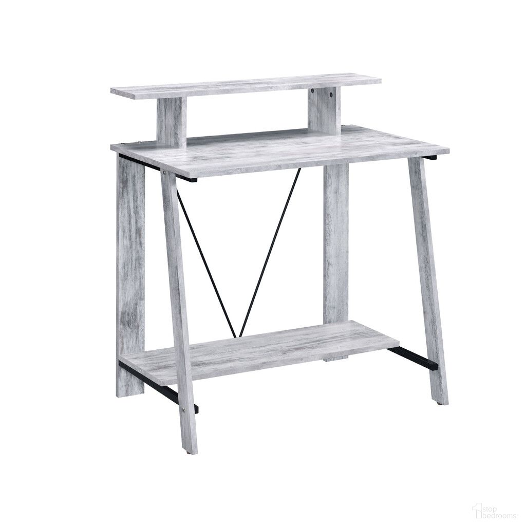 The appearance of 32 Inch Writing Desk In Antiqued White designed by Homeroots in the traditional interior design. This antiqued white piece of furniture  was selected by 1StopBedrooms from  to add a touch of cosiness and style into your home. Sku: 491427. Material: Wood.