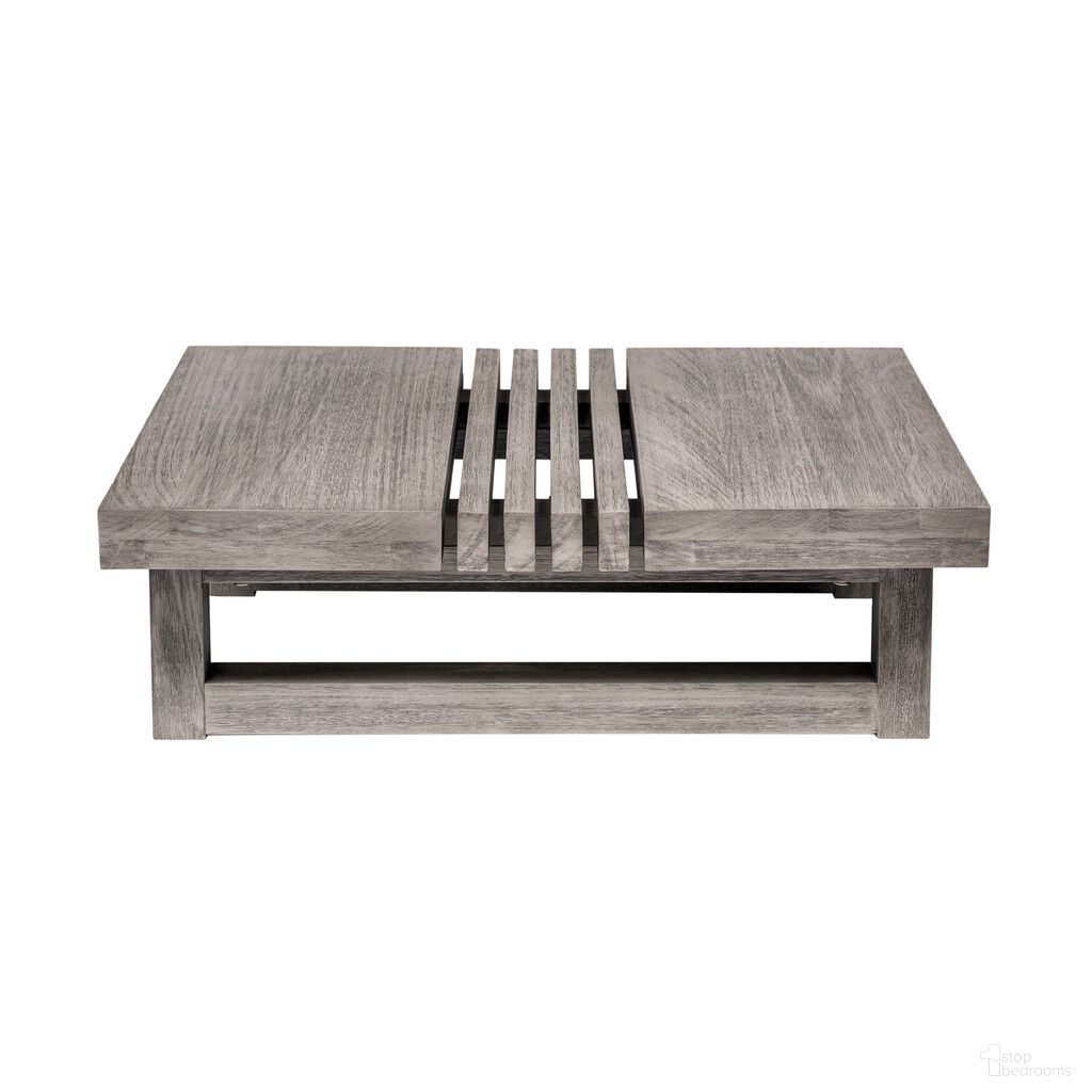 The appearance of 33 Inch Solid Wood Outdoor Coffee Table In Gray designed by Homeroots in the modern / contemporary interior design. This gray piece of furniture was selected by 1StopBedrooms from to add a touch of cosiness and style into your home. Sku: 555647. Material: Solid Wood.