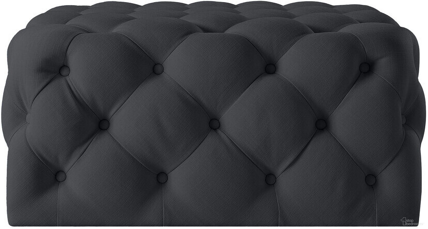 The appearance of 33 Inch Velvet Rolling Tufted Cocktail Ottoman In Black designed by Homeroots in the modern / contemporary interior design. This black piece of furniture was selected by 1StopBedrooms from to add a touch of cosiness and style into your home. Sku: 568052. Material: Velvet.