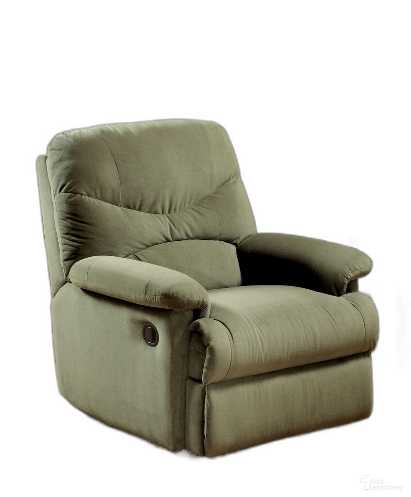 35 Inch Microfiber Recliner In Sage