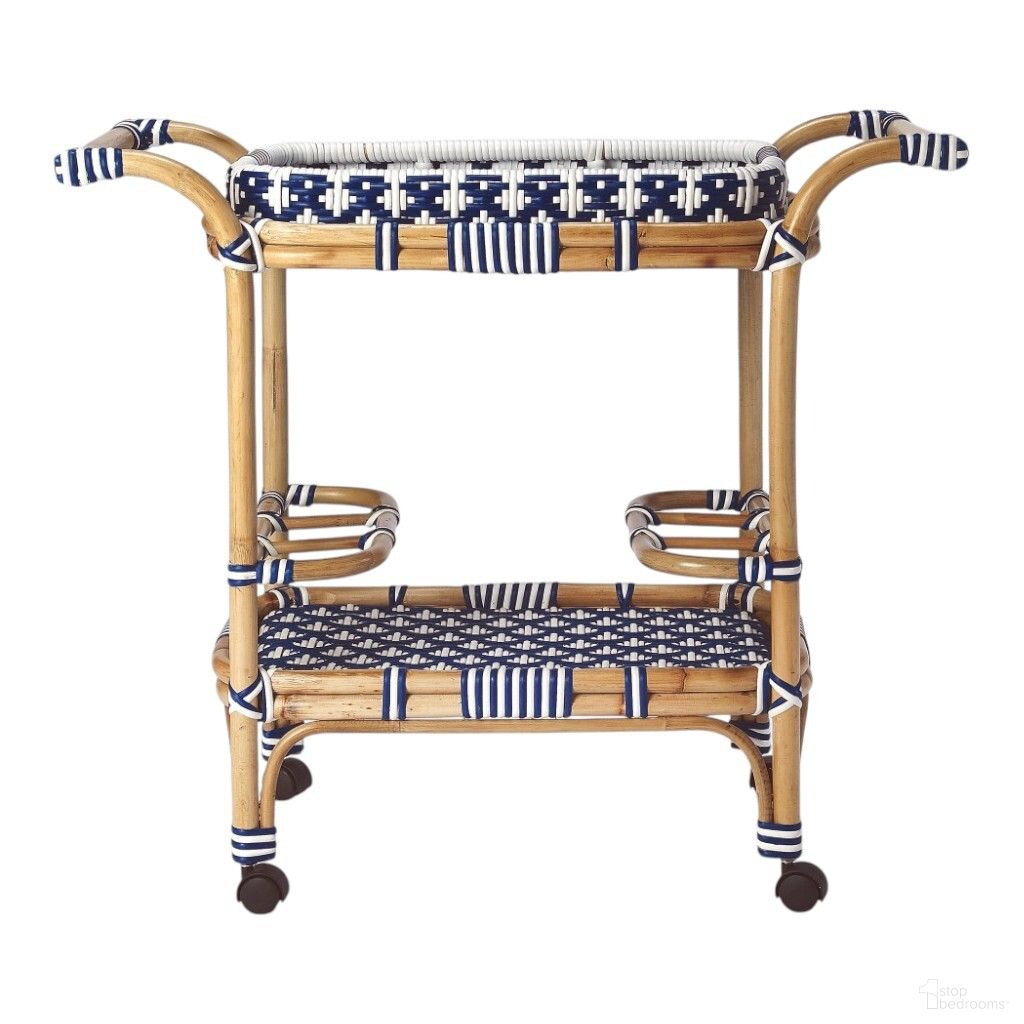 HomeRoots Rattan Bar Cart