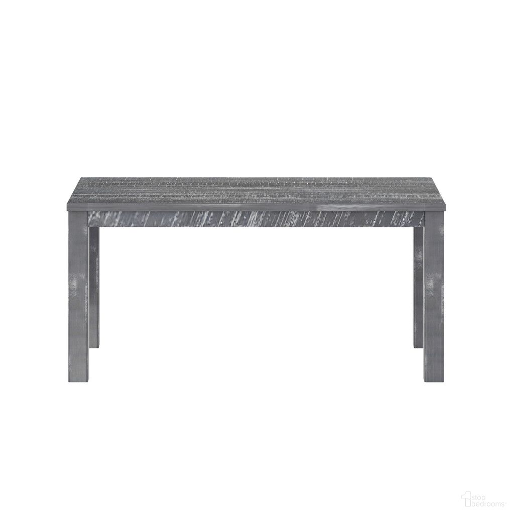 The appearance of 35 Inch Solid Wood Dining Table In Gray designed by Homeroots in the modern / contemporary interior design. This gray piece of furniture  was selected by 1StopBedrooms from  to add a touch of cosiness and style into your home. Sku: 506619. Table Base Style: Legs. Table Top Shape: Rectangular. Material: Solid Wood. Size: 63" x 35".