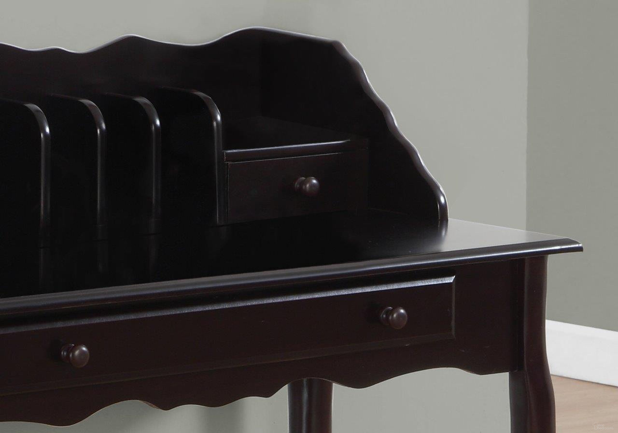 36 Inch Computer Desk In Dark Cherry With Traditional