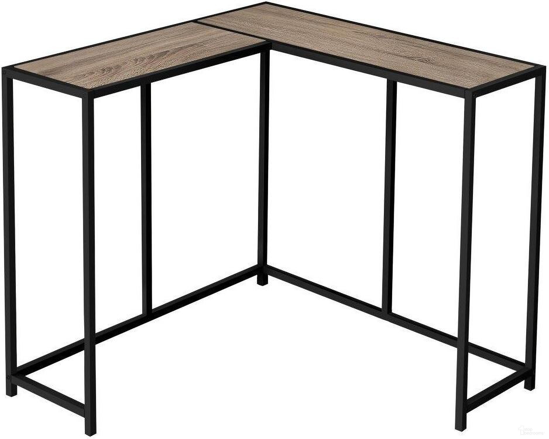 The appearance of 36 Inch Dark Taupe Black Corner Console designed by Monarch Specialties in the modern / contemporary interior design. This dark taupe piece of furniture was selected by 1StopBedrooms from to add a touch of cosiness and style into your home. Sku: I 2155. Material: Metal.