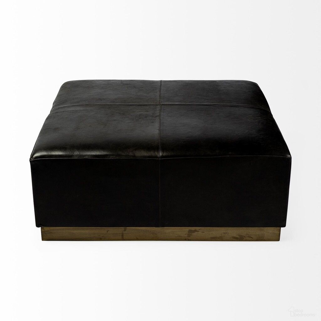 The appearance of 36 Inch Faux Leather Footstool In Black and Brown designed by Homeroots in the transitional interior design. This black and brown piece of furniture was selected by 1StopBedrooms from to add a touch of cosiness and style into your home. Sku: 394250. Material: Faux Leather.