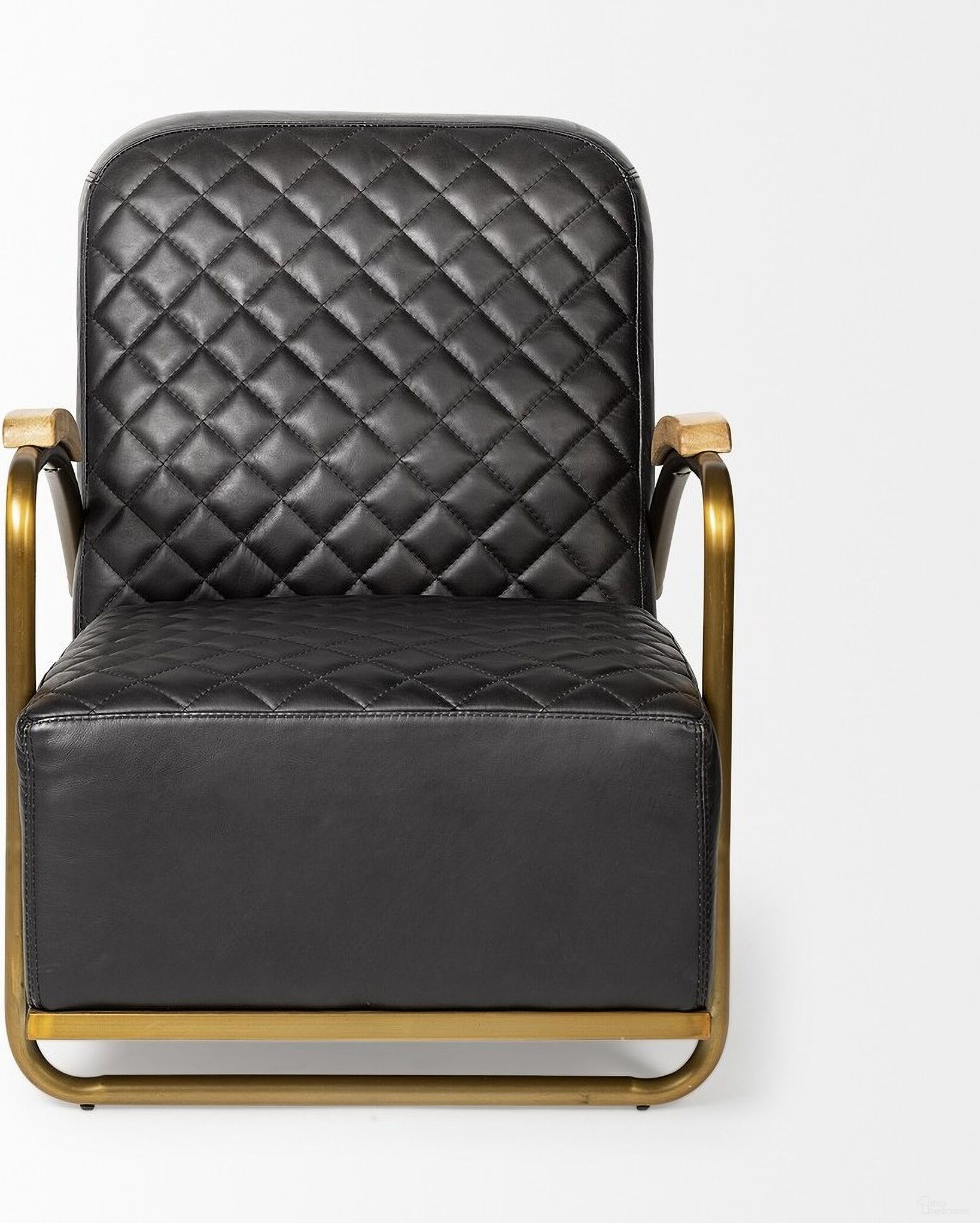The appearance of 36 Inch Leather Lounge Chair In Black and Gold designed by Homeroots in the modern / contemporary interior design. This black and gold piece of furniture was selected by 1StopBedrooms from to add a touch of cosiness and style into your home. Sku: 392004. Material: Genuine Leather.