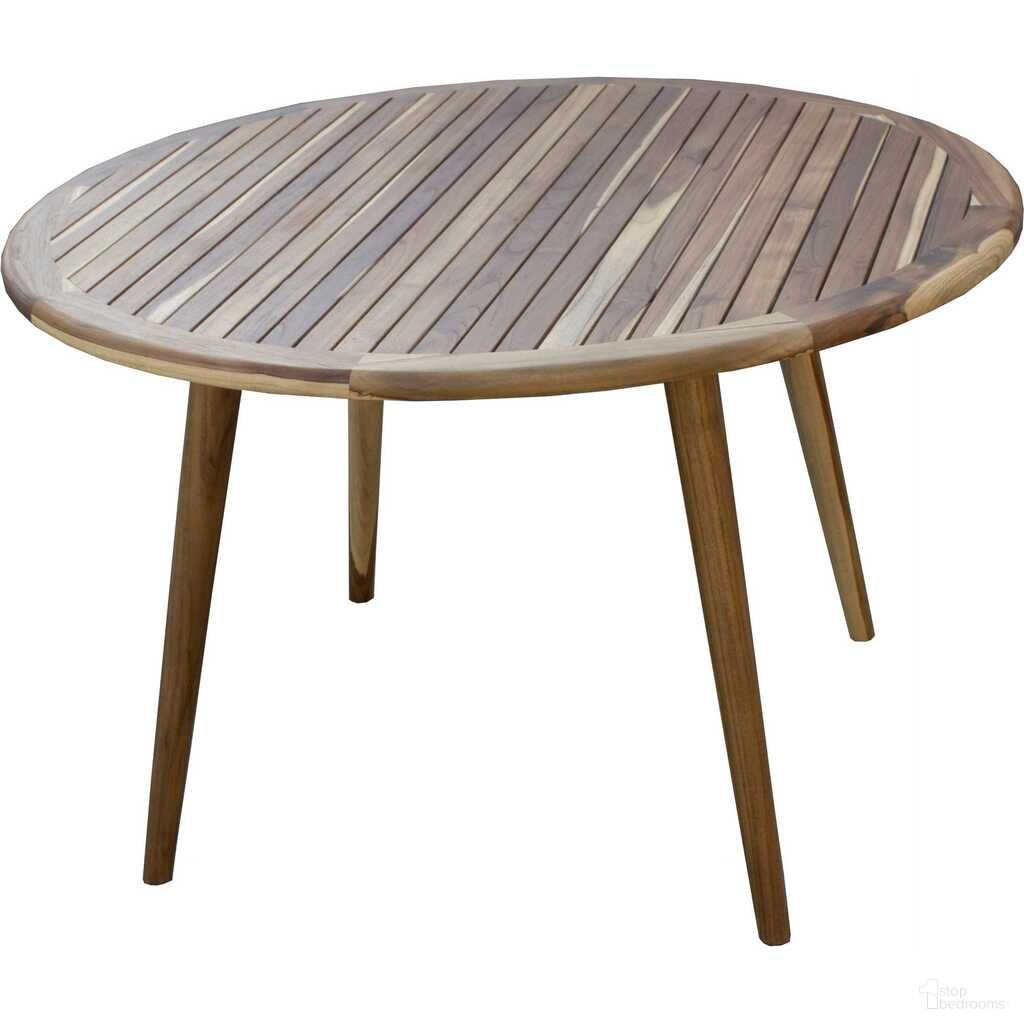 The appearance of 36 Inch Rounded Solid Wood Outdoor Dining Table In Natural designed by Homeroots in the rustic / southwestern interior design. This natural piece of furniture was selected by 1StopBedrooms from to add a touch of cosiness and style into your home. Sku: 376768. Material: Solid Wood.
