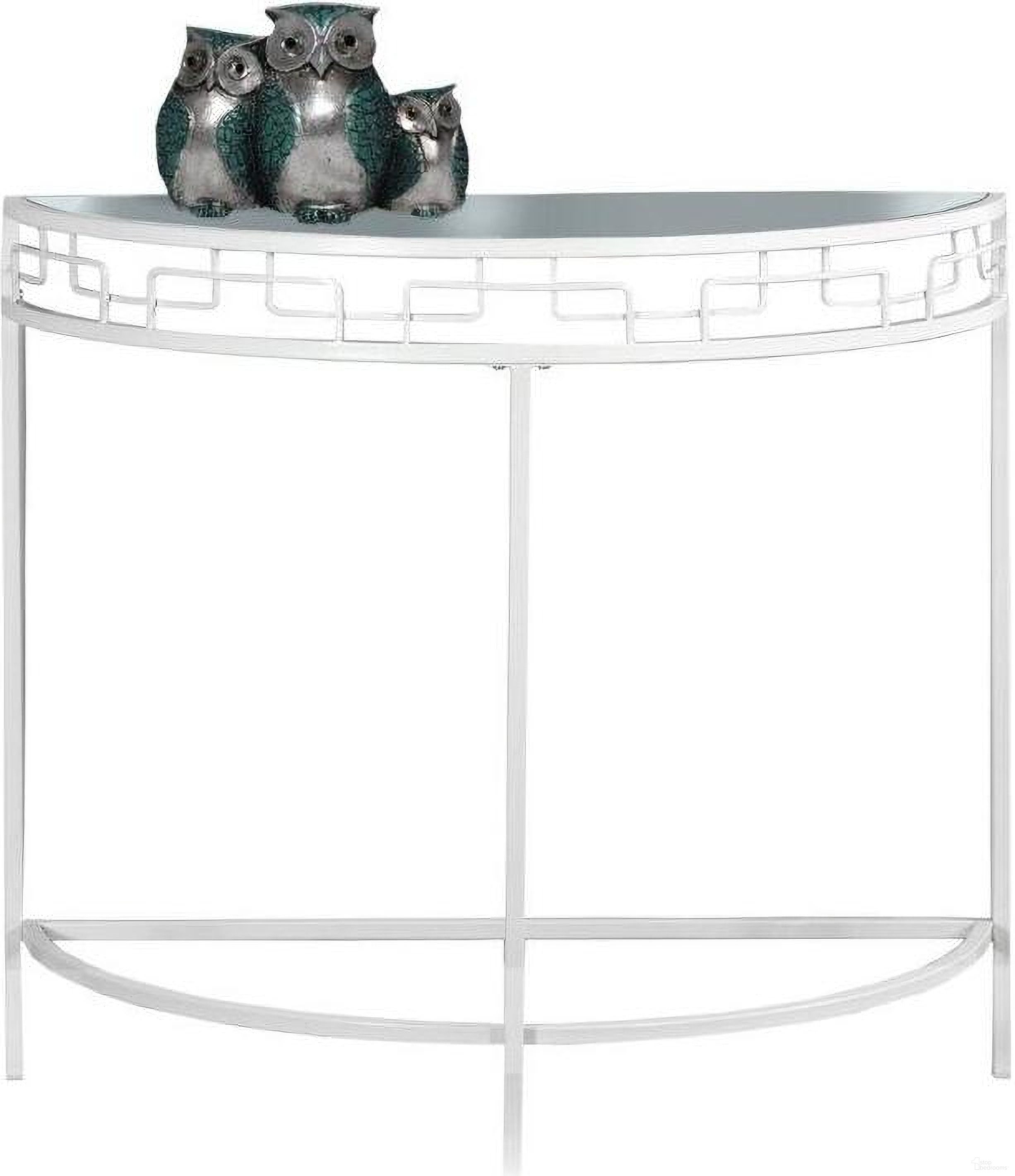 The appearance of 36 Inch White Metal Hall Console designed by Monarch Specialties in the modern / contemporary interior design. This white piece of furniture  was selected by 1StopBedrooms from  to add a touch of cosiness and style into your home. Sku: I 2112. Material: Metal.