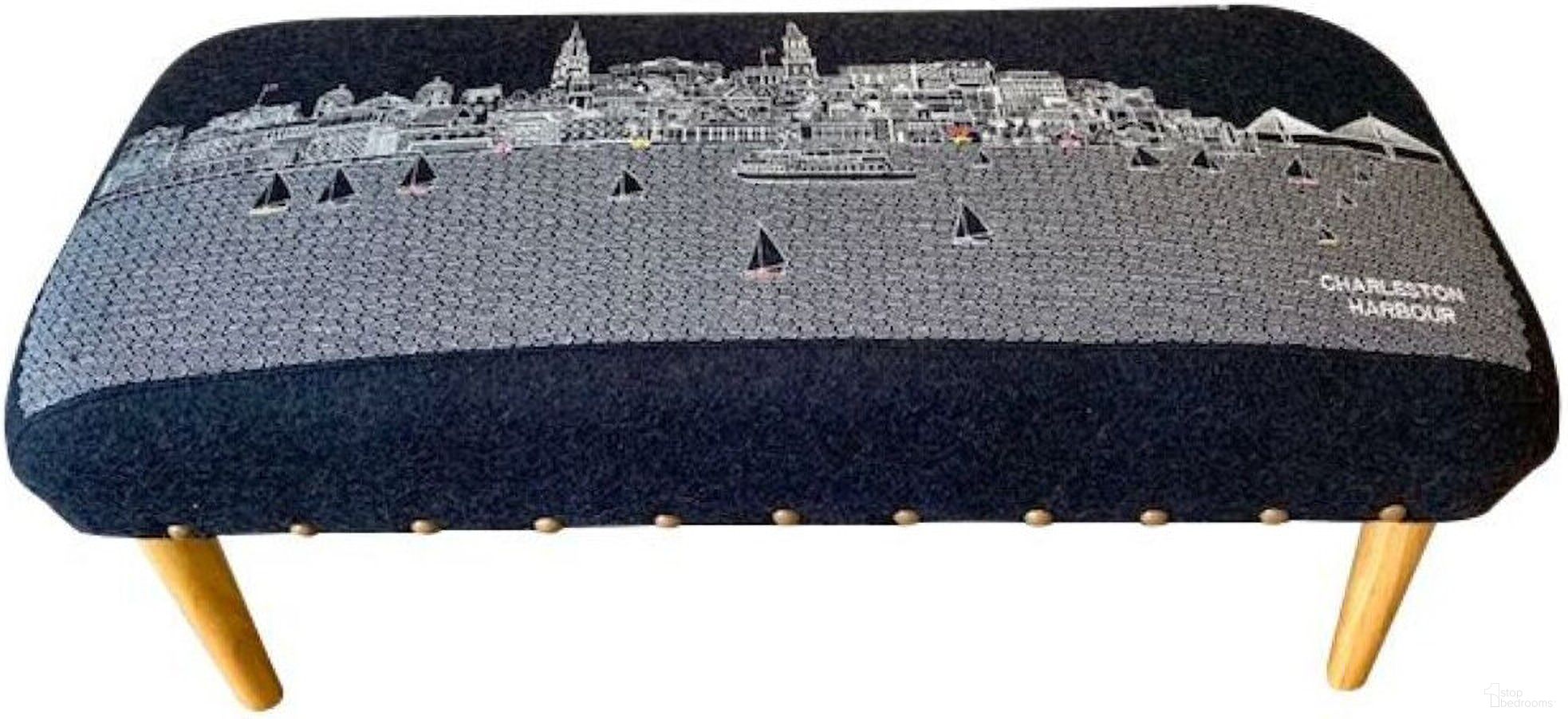 The appearance of 38 Inch Wool Ottoman In Brown and Gray designed by Homeroots in the transitional interior design. This brown and gray piece of furniture  was selected by 1StopBedrooms from  to add a touch of cosiness and style into your home. Sku: 480552. Material: Wool.