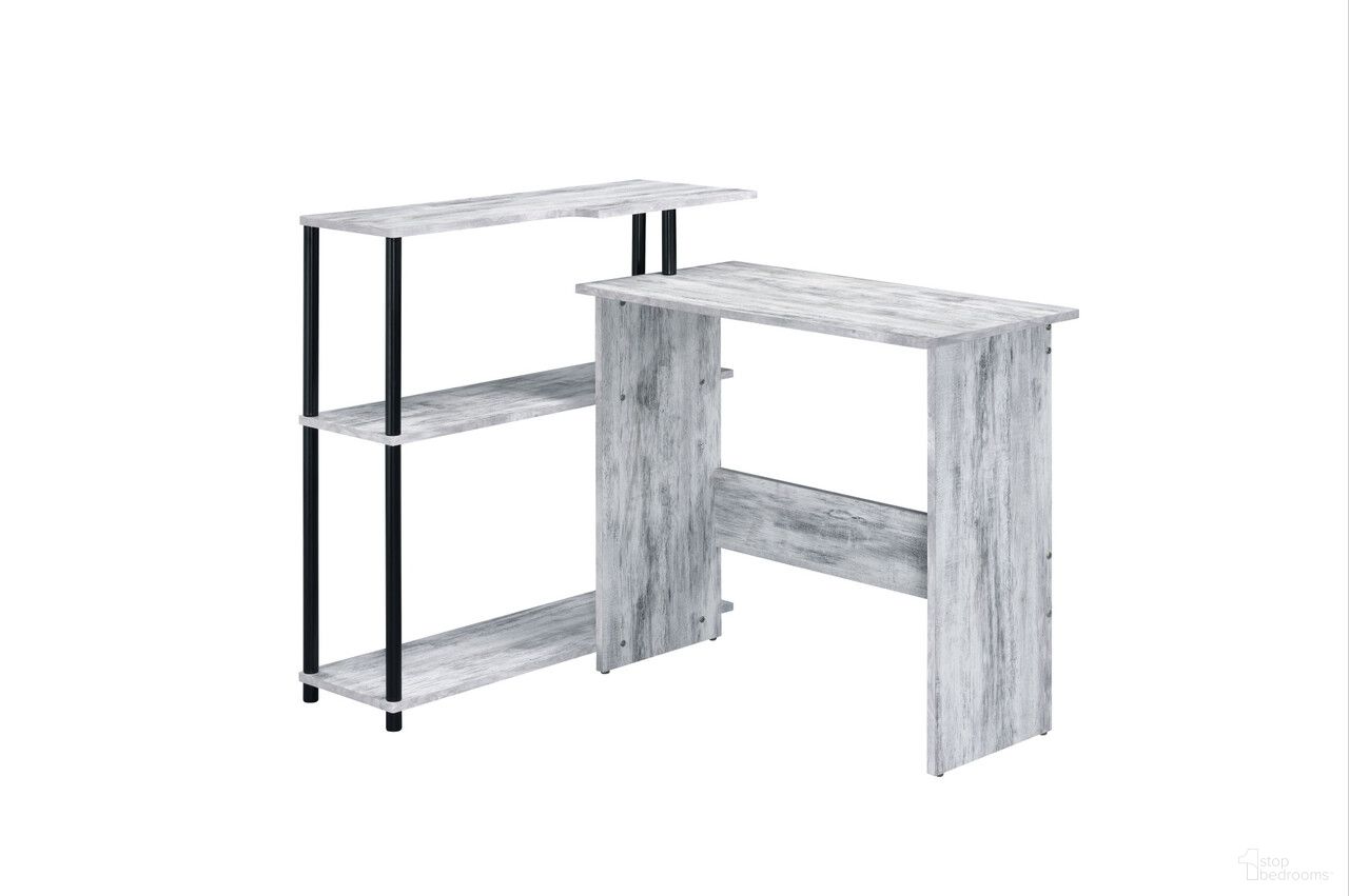The appearance of 39 Inch L Shape Writing Desk In Antiqued White designed by Homeroots in the traditional interior design. This antiqued white piece of furniture was selected by 1StopBedrooms from to add a touch of cosiness and style into your home. Sku: 491430. Material: Wood.