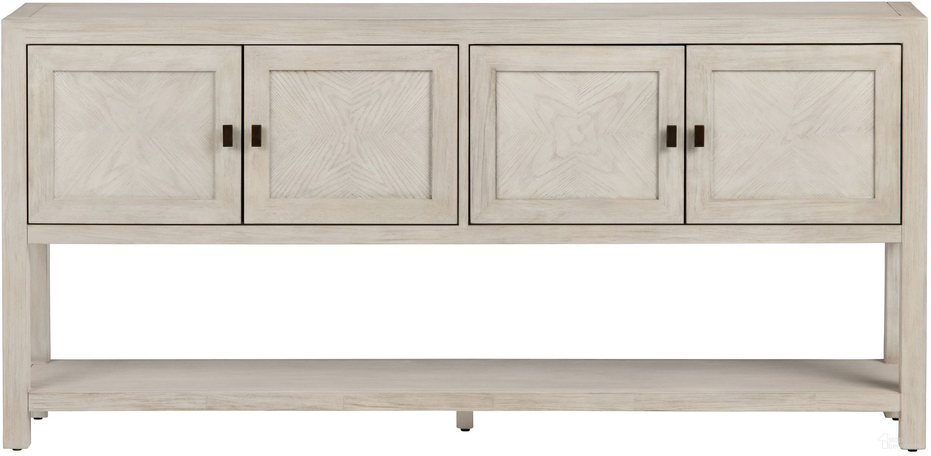 The appearance of 4 Door Console/Sofa Table In Tan designed by Crestview Collection in the transitional interior design. This tan piece of furniture was selected by 1StopBedrooms from to add a touch of cosiness and style into your home. Sku: CVFDR1219. Material: Solid Wood.