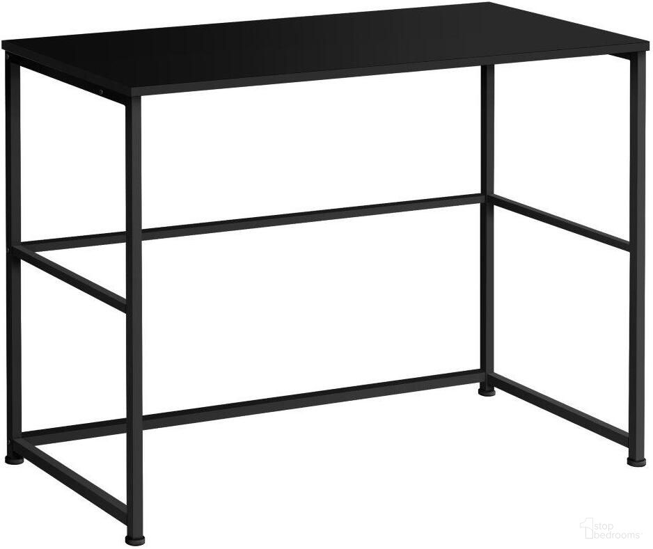 The appearance of 40 Inch Black And Black Metal Computer Desk I 7776 designed by Monarch Specialties in the modern / contemporary interior design. This black piece of furniture was selected by 1StopBedrooms from to add a touch of cosiness and style into your home. Sku: I 7776. Material: Metal.