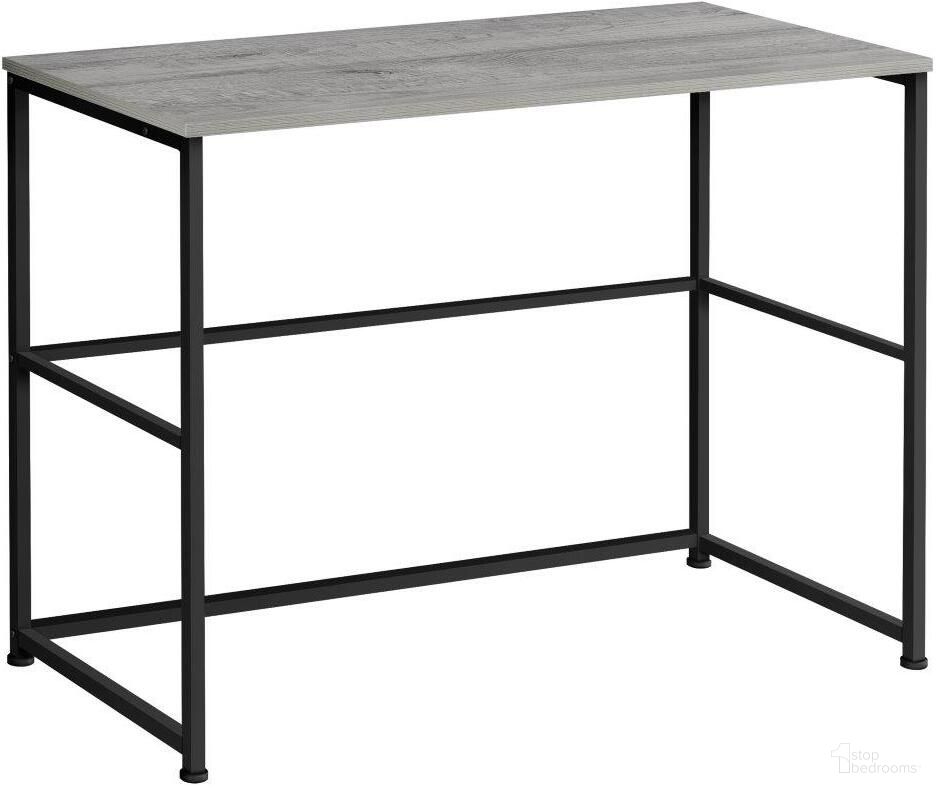 The appearance of 40 Inch Grey And Black Metal Computer Desk I 7778 designed by Monarch Specialties in the modern / contemporary interior design. This grey piece of furniture  was selected by 1StopBedrooms from  to add a touch of cosiness and style into your home. Sku: I 7778. Material: Metal.